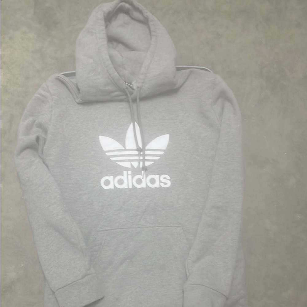 Adidas originals Gray Hoodie with Logo - worn 1x in excellent condition